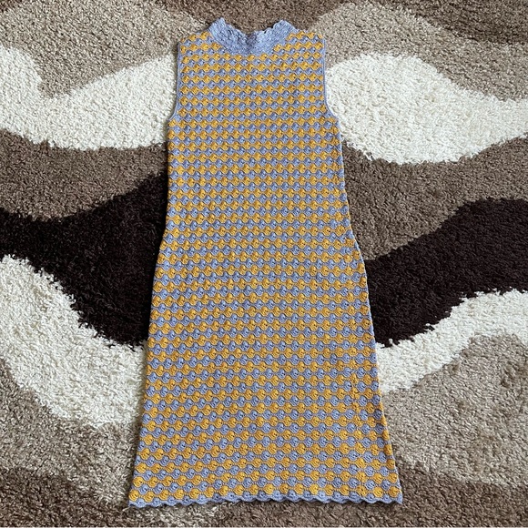 RACHEL COMEY Thatch Dress Crochet Periwinkle Sz M - Picture 4 of 11